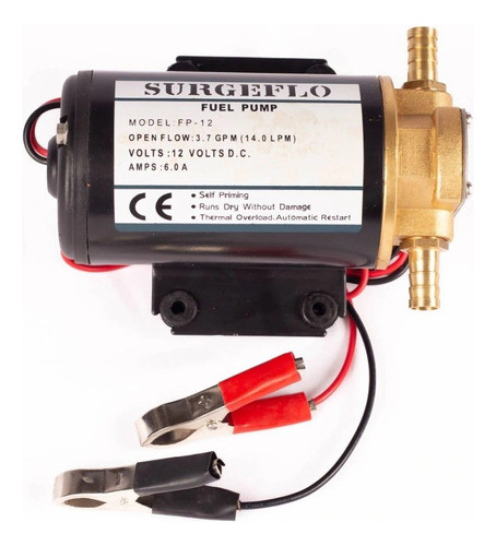 Electrobomba 12v Aceite Bomba Autocebante P Termico 14 Lts M 0