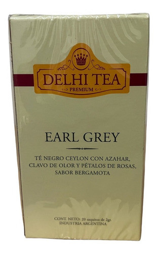 Te Negro Earl Grey X 20 Saquitos - Industria Argentina 0