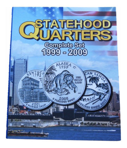 Album Para Moedas De Quarter Dolar, Estados - Frete Grátis. 0