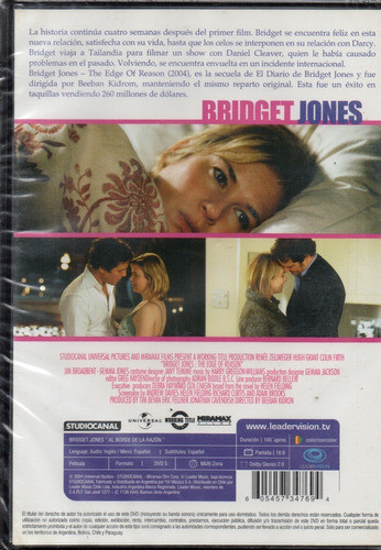 Bridget Jones Al Borde De La Razón - Dvd Orig. Cerr. - Mcbmi 1