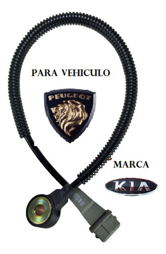 Sensor De Detonacion Para Peugeot 306 / 2.0  / 16v -12v 1