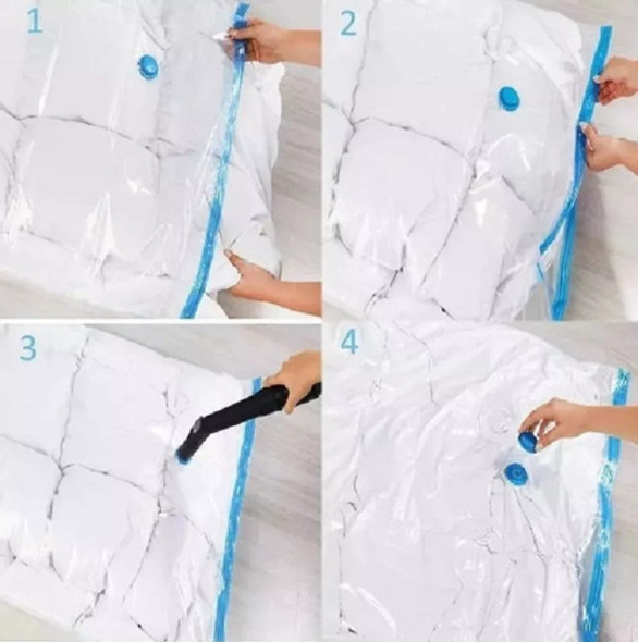 Pack X 3 Bolsa Al Vacio Guarda Ropa 60x80 Ahorra Espacio 1