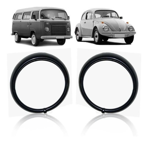 Par Aro Farol Fusca Variante Kombi 76 77 78 80 1 Furo Preto 0
