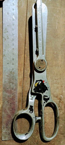 Tijera Antigua Pinking Shears Corp Nyc Gran Tamaño 0