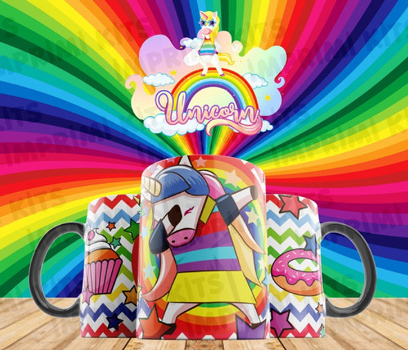 Plantillas Sublimar Tazas Unicornios Infantiles Cancheros #2 0