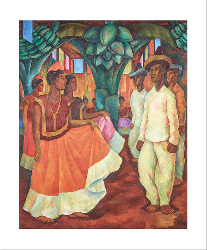 Lamina Fine Art Baile En Tehuantepec Diego Rivera 60x70 Myc 0
