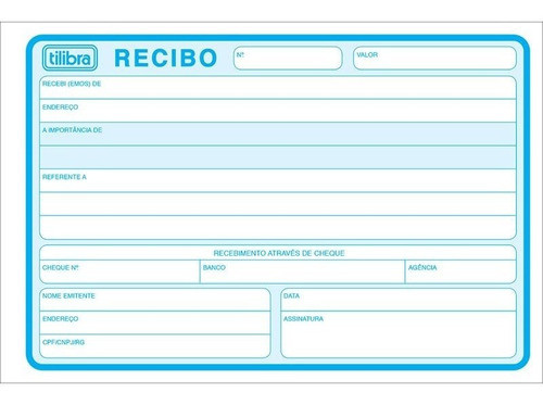 Impresso (recibo) Comercial Sem Copia 50f - Tilibra 0