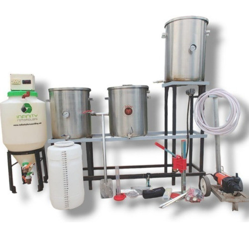 Equipo Cerveza Artesanal 50 Litros De Acero Inoxidable 0