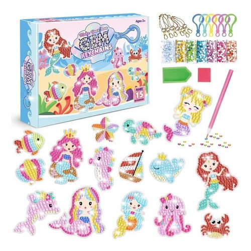 Kit De Pintura De Diamantes Para Crianças De 15 Peças, Pinge 0