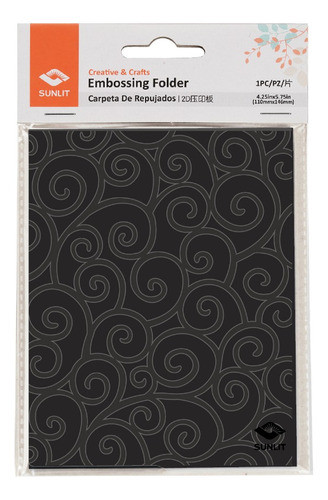 Carpeta De Embossing- Texturizadora Mediana - Espirales 2d 0