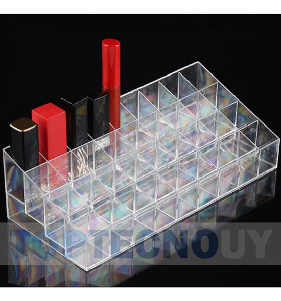 Organizador De Acrilico Maquillaje Labiales Para 36 Lapices® 1 Organizador De Acrilico Maquillaje Labiales Para 36 Lapices® 1