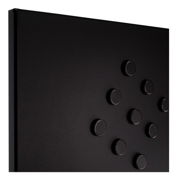 Painel Quadro Magnético 60x120cm - Preto Fosco + 40 Ímas 1