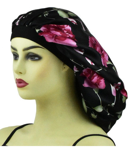 Gorros Satén Trenzas, Gorro Seda Cubiertas Pelo Largo, Pelo 0