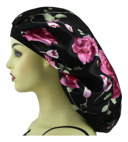 Gorros Satén Trenzas, Gorro Seda Cubiertas Pelo Largo, Pelo 1