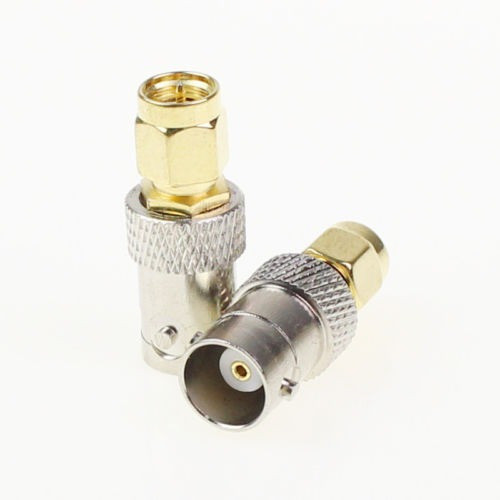 Pack 5 X Sma Macho A Bnc Hembra Coaxial Coxial Rf Jack Conec 1