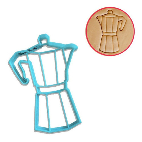 Kit X4 Cafe - Cortantes Molde Galletas Masa Fondant Cafetero 1