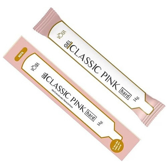 Refil Gel Classic Pink Hard Construtor Unhas De Fibra Vólia 0