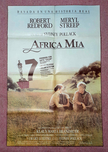 Out Of Africa África Mía Poster Afiche Original Cine 100x70 0
