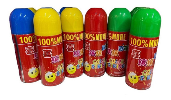 Serpentinas En Spray Fiestas Cotillón 10x 0 Serpentinas En Spray Fiestas Cotillón 10x 0