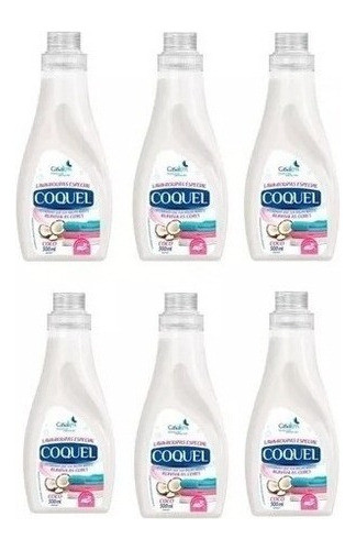Kit Atacado 6 Lava Roupas Bebe Coquel Coco 500ml Excelente! 0