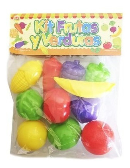Kit Frutas Y Verduras Irv Toys Casa Valente 0 Kit Frutas Y Verduras Irv Toys Casa Valente 0