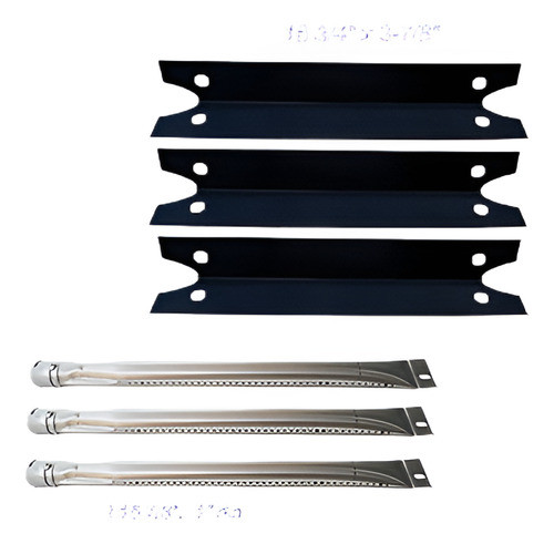 Charmglow 810-7600-s Barbacoa Parrilla Repuesto Quemadores Y 0