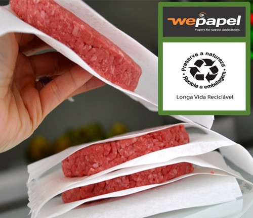 Papel Sintético Separador Hambúrguer  16x16 C/ 5000 Folhas 0