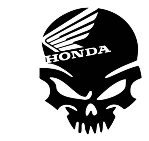 Sticker Calavera Honda Adhesivo Tuning Racing Envynilos 0