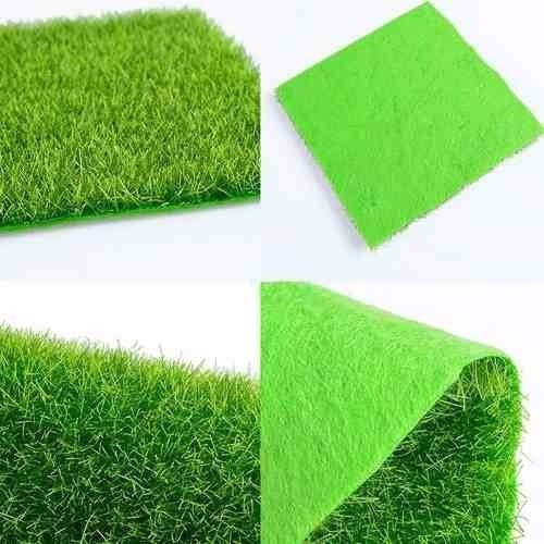 Gramado Artificial Para Terrários Maquetes Decoração 15x15cm 1