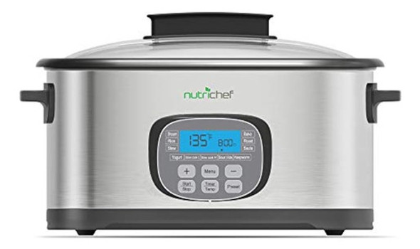 Olla De Cocción Lenta Nutrichef Eléctrica 11 En 1 Funciones 0