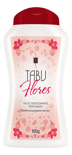 Tabu Talco Desodorante Perfumado Muito Cheiroso 100g Flores 0