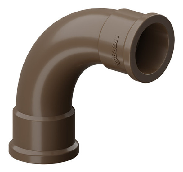 Curva Soldável 90° Kit 2 Unidades 32mm 1  Marrom Tigre 1