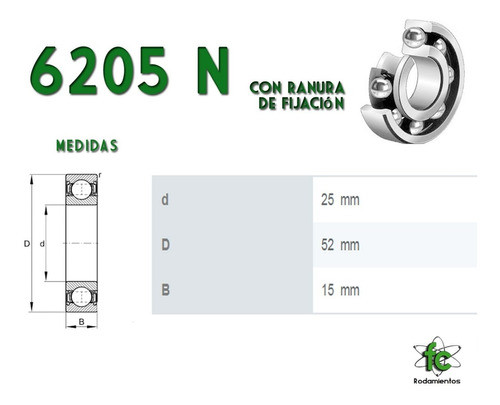 Ruleman 6205 N Znl Con Ranura Para Aro De Seguridad *y 1