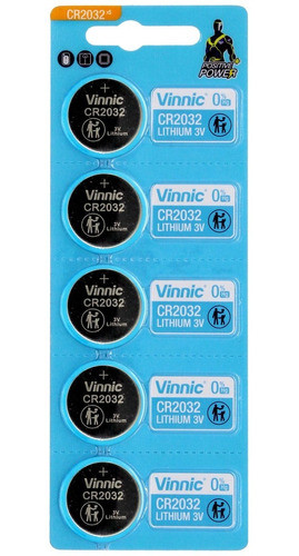 Caja X 100 Pilas Boton Cr2032 Vinnic 2032 San Martin Casero 0