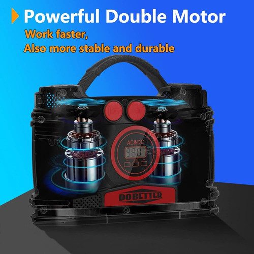 Inflador De Neumáticos Con Compresor De Aire Dobetter, Bomba 1