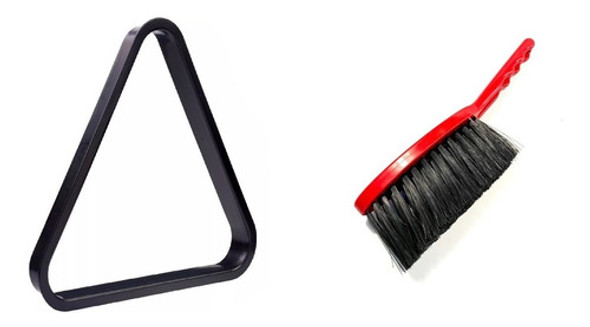 1 Escova Limpeza + 1 Triângulo Para Bolas Bilhar / Sinuca 0 1 Escova Limpeza + 1 Triângulo Para Bolas Bilhar / Sinuca 0