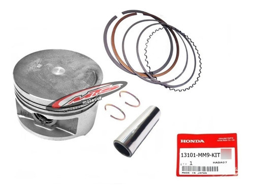 Kit Piston Aros Perno Orginal Honda Transalp Shadow Moto Sur 0