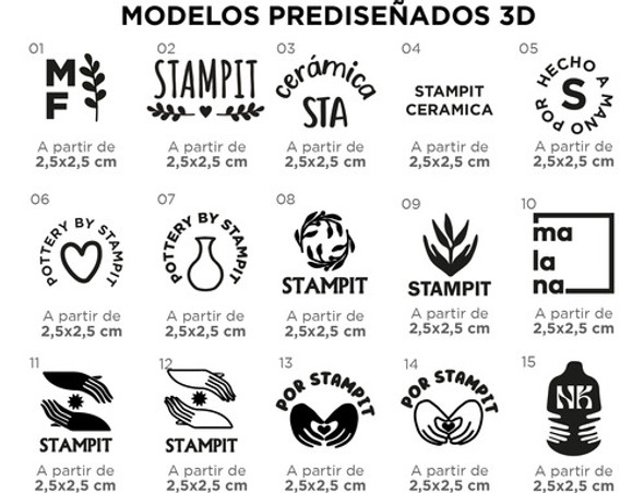 Sello Personalizado 3d 5x3 Cm Cerámica, Masas, Velas, Jabón 1