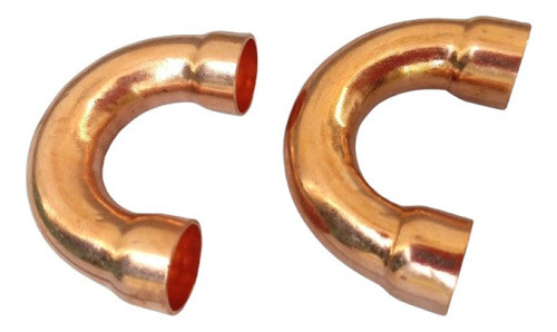 Codo Cobre 180° De 3/8  Para Soldar Refrigeración 0