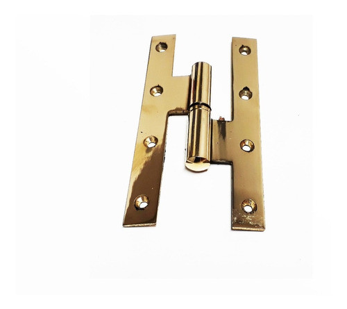 Bisagra Pomela Currao 140mm X 70mm  Bronce Dorado Izquierda 1