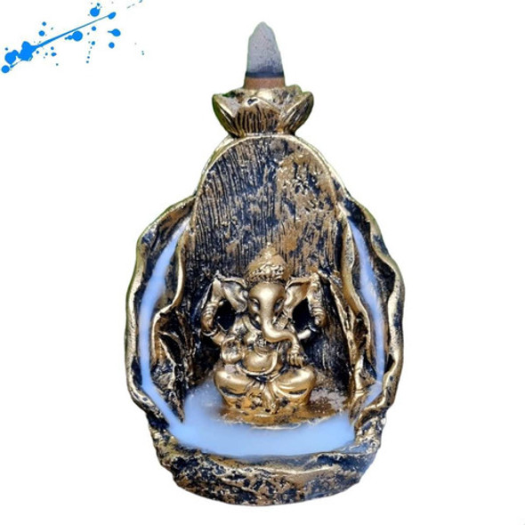 Incensario Fumaça Cascata E Vareta Ganesha Flor De Lotús 0 Incensario Fumaça Cascata E Vareta Ganesha Flor De Lotús 0