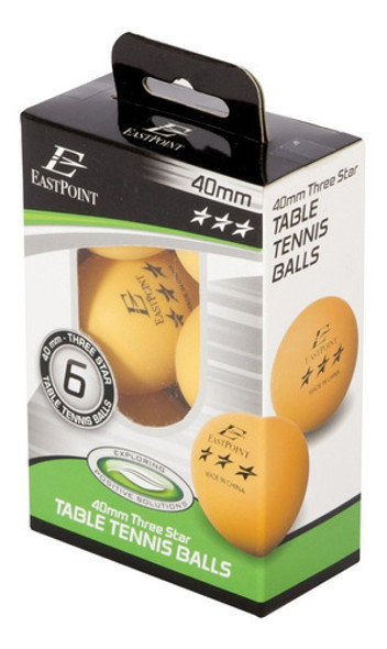 6 Pelotas De Ping Pong 3 Estrellas Eastpoint 1 6 Pelotas De Ping Pong 3 Estrellas Eastpoint 1