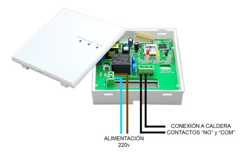 Termostato Inalambrico Ambiente Para Caldera Programable 1