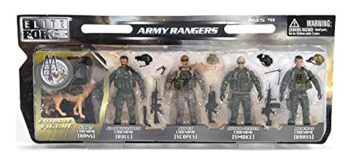 Figuras De Acción Elite Force Army Ranger - Juego De 5 Solda 0