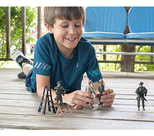 Figuras De Acción Elite Force Army Ranger - Juego De 5 Solda 1