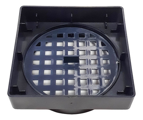 Ralo Oculto 10x 10 Seca Agua E Piso - Preto 1
