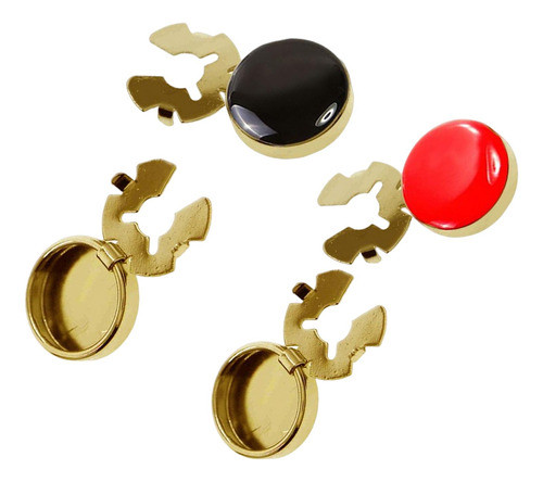 4 Peças De Botões De Punho Masculinos Para Decoração De 0