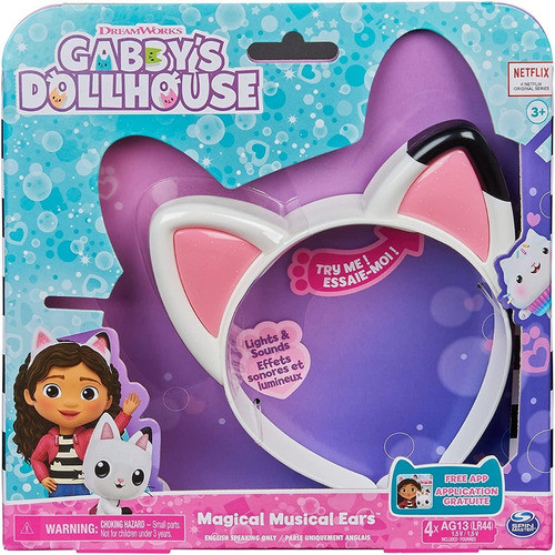 Gabbys Dollhouse Vincha Orejas De Gato Con Música Y Luces 1