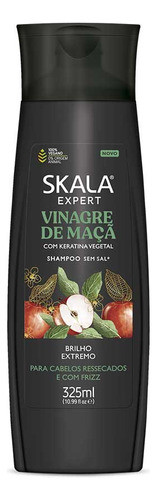 Kit 3 Shampoo Vinagre Maçã Frizz Reconstrução 325ml Skala 1