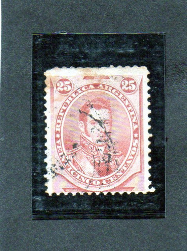 Argentina 1877, Proceres Nac. Mt N° 40 Alvear Usado. Mira!!! 0